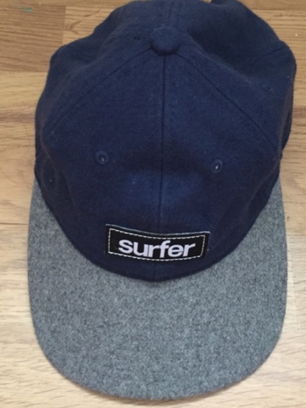 Surfer blue gray felt hat!
